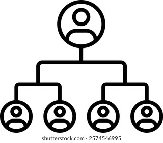 Organization vector icon. Can be used for printing, mobile and web applications.