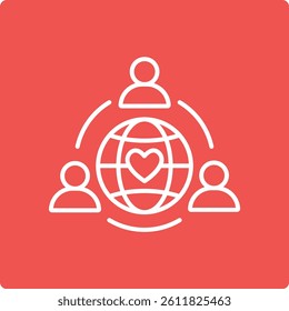 Organization vector icon. Can be used for printing, mobile and web applications.