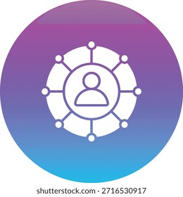 Icono de Vector de Organización. Se puede utilizar para aplicaciones de impresión, móviles y de Web.