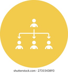 Icono de Vector de Organización. Se puede utilizar para aplicaciones de impresión, móviles y de Web.