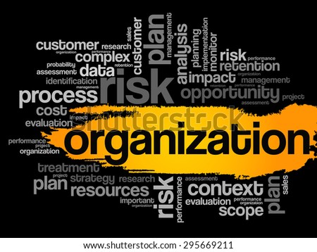ORGANIZATION word cloud, business concept