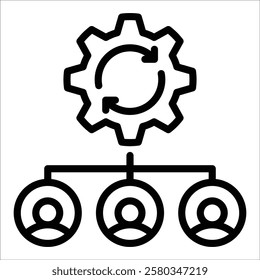 Organizational Change Icon Element For Design