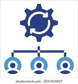 Organizational Change Icon Element For Design