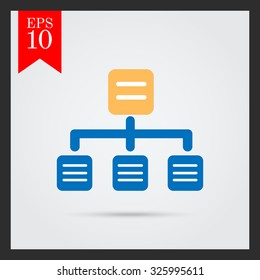 Organizational chart icon