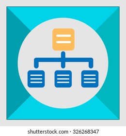Organizational chart icon