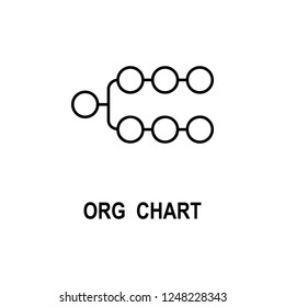 Organizational chart icon. Element of business structure icon for mobile concept and web apps. Thin line organizational chart icon can be used for web and mobile