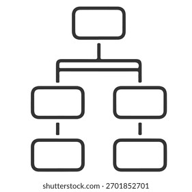 Organizational chart illustrating a hierarchical structure, depicting relationships and reporting lines within a company or project team