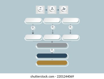  organizational chart  infographic steps flat design