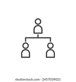 Organizational Chart and Team Structure Vector Icon Set