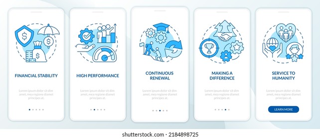 organizational-culture-attributes-blue-onboarding-mobile-stock-vector