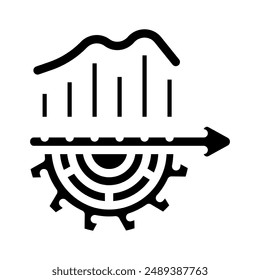 organizational development business process glyph icon vector. organizational development business process sign. isolated symbol illustration