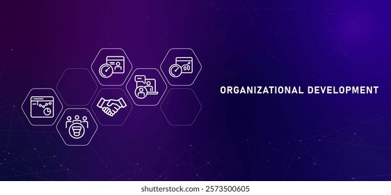 Organizational development company management structure gradient header optimization planning corporate enhancement strategy transformation
