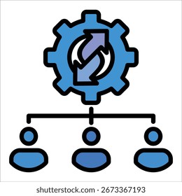 Organizational Development Icon Element For Design