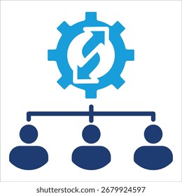 Organizational Development Icon Element For Design