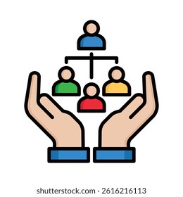 Organizational Icon Element For Design