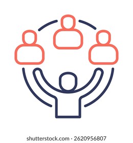 Organizational Icon Element for Design