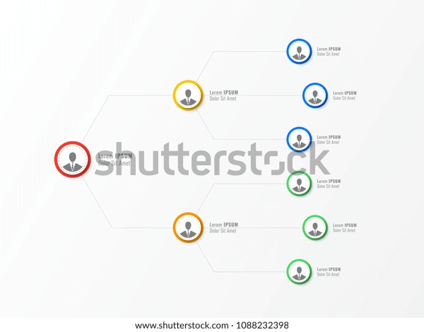 Organizational Structure Company Business Hierarchy Infographic Stock ...