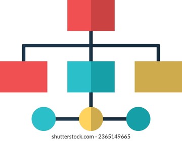 Icono de estructura organizativa. icono de estructura