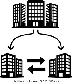 Organizational Structure Icon Business Process Hierarchy