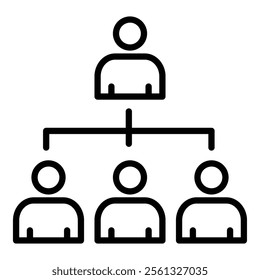 Organizational Structure Icon Element For Design