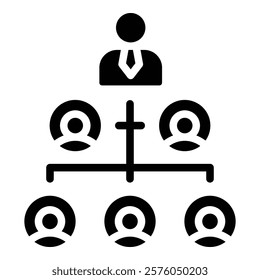 Organizational Structure Icon Element For Design