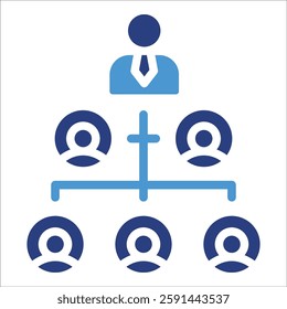 Organizational Structure Icon Element For Design