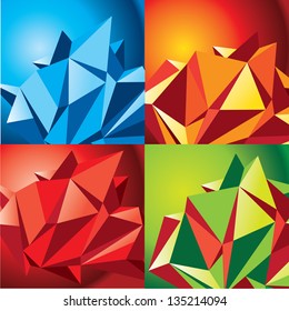 Organizational structure of triangles colors