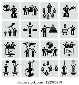 Organization,Business management,Icon set,Vector