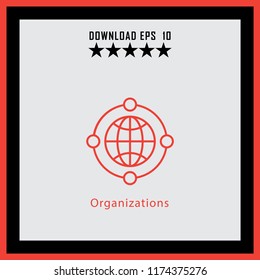 Organizations  line icon