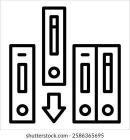 Organize Document Icon Element For Design