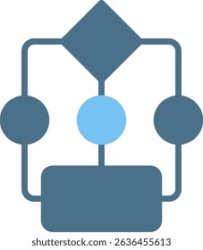 Organize Glyph Two Colour Icon