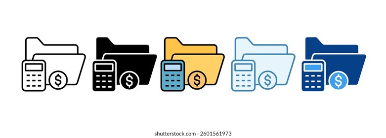Organize Icon Set Multiple Style Collection