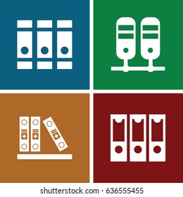 Organize icons set. set of 4 organize filled icons such as