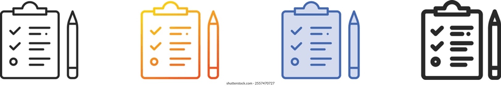 organize icon.Thin Linear, Gradient, Blue Stroke and bold Style Design Isolated On White Background