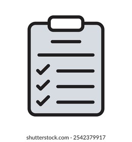 Organize tasks with this checklist icon for task management