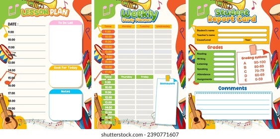 Organize your study schedule with this printable planner sheet