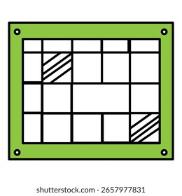 Conjunto De Ícones De Calendário Organizado E De Vetor De Agendamento