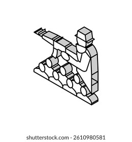 organized crime isometric icon vector. organized crime sign. isolated symbol illustration