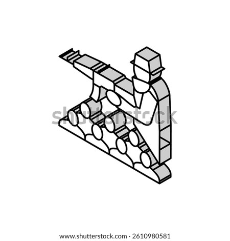 organized crime isometric icon vector. organized crime sign. isolated symbol illustration