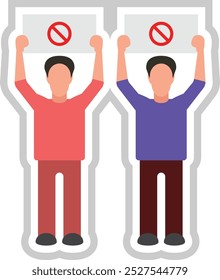 Una manifestación organizada que expresa objeciones o demandas de cambio.