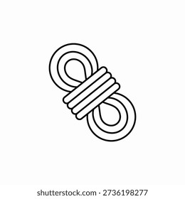 organized rope icon sign vector
