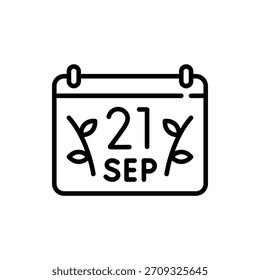Organized vector icon of calendar, ideal for scheduling, planning, and time management themes