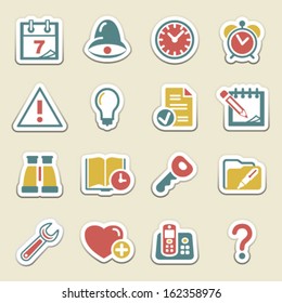 Organizer color icons.
