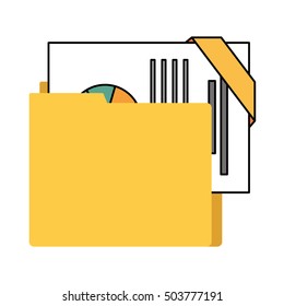 organizer file folder isolated icon vector illustration design