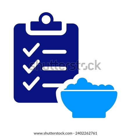 Organizer for Healthy food and diet planning, time to eat lunch. Healthy hour for food, Diet plan. Planer with notes and a bowl of vegetables and fruits. Daily routine, check list, dietary eating.