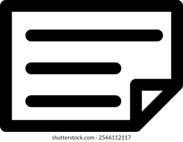 Organizer Icon Design Outline Black 