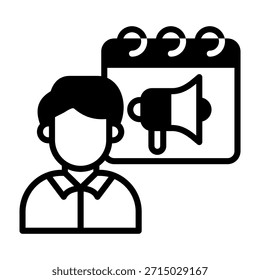 Ícone do Organizer - Ilustração de Vetor de Estilo Misto