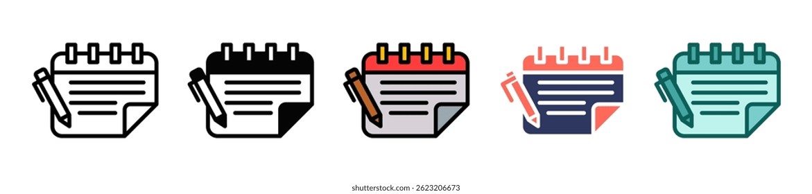 Organizer Icon Multiple Vector Illustration