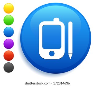 Organizer Icon on Round Button Collection
