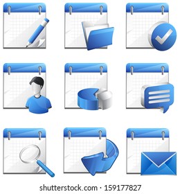 Organizer Icon Set - Illustration